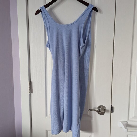 NWT La Vie En Rose Blue Lightweight Sleeveless Wrap-up Towel Bath Robe, Size S - Picture 2 of 10